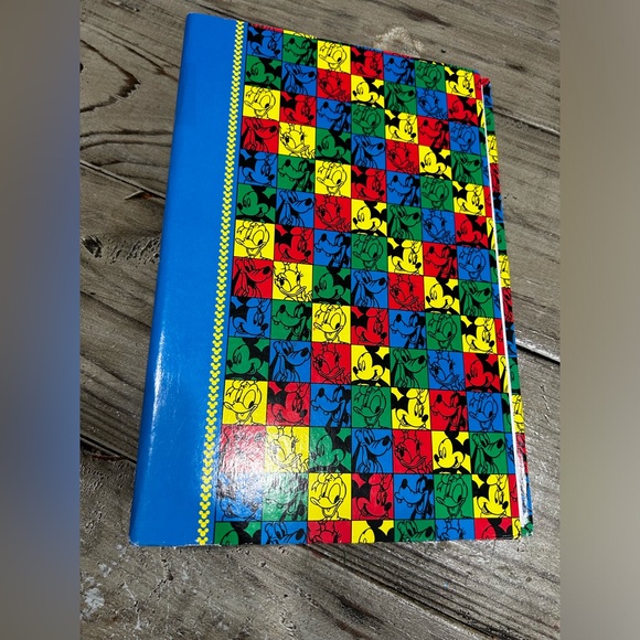 Vintage Disney World Land Large Photo Book Memory Box Scrapbook Mickey Mouse - Picture 1 of 6